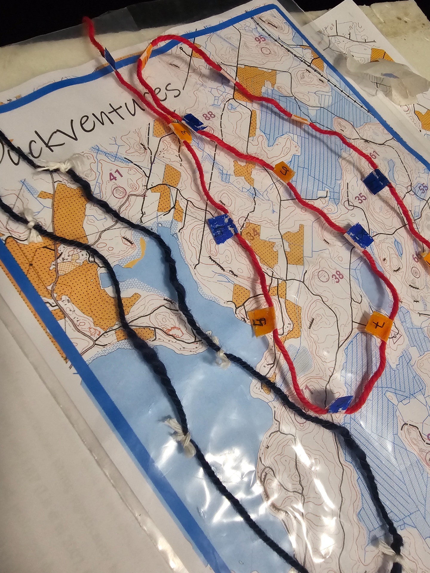 Mittanarut solmuilla tai teipeillä